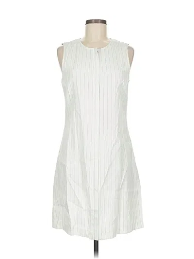 Pre-owned Theory Sleeveless Top White Halter Neckline Tops