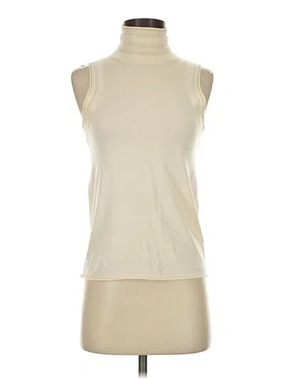 Pre-owned Theory Sleeveless T-shirt In Ivory