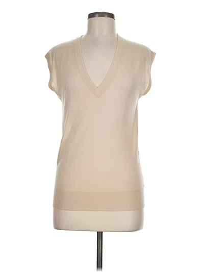 Pre-owned Theory Sleeveless T-shirt In Ivory