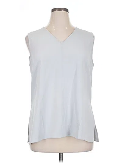 Pre-owned Theory Sleeveless T-shirt In Silver