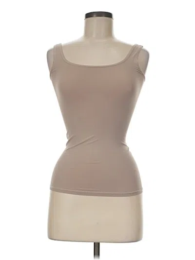 Pre-owned Theory Sleeveless T-shirt In Tan