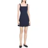 Theory Sleeveless Tweed Minidress In Blue
