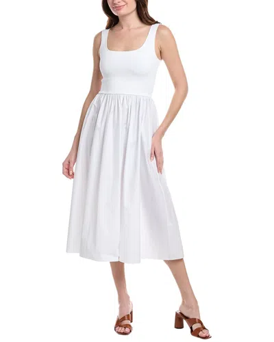 Theory Sleeveless Volume Dress In White