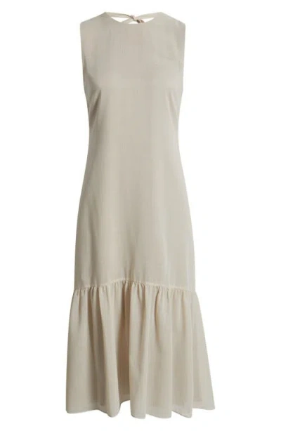 Theory Sleeveless Wool Blend Midi Dress
