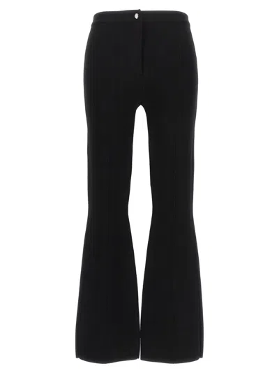 THEORY SLIGHTLY FLARED STRETCH KNIT PANTS
