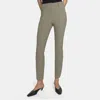 Theory Slim Cropped Pant In Performance Knit In Moss