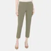 Theory Slim Cropped Pull-on Pant In Crepe In Green