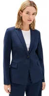 Theory Ponte Slim-fit Blazer In Bright Navy