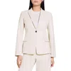 Theory Stripes Canvas Silm-fit Blazer In Sand Multi