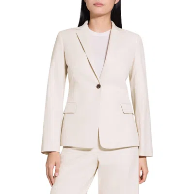 THEORY THEORY SLIM FIT COTTON BLEND BLAZER