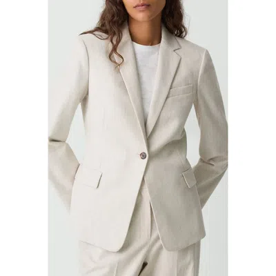 THEORY THEORY SLIM FIT COTTON BLEND BLAZER