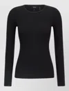 Theory Slim-fit Wool-blend Pullover Sweater In Black