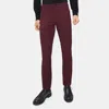 Theory Slim-fit Five-pocket Pant In Neoteric Twill In Burgundy