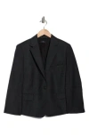 Theory Slim Fit Notch Lapel Virgin Wool Blazer In Black