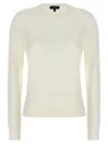 Theory Viscose Linen Sweater In White