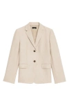 THEORY SLIM FIT SINGLE BREASTED LINEN BLAZER