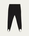 Theory Slim-fit Stirrup Pants In Black