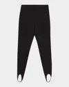 Theory Slim-fit Stirrup Pants In Black
