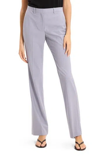 Theory Slim Fit Stretch Wool Trousers In Blue