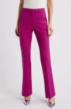 Theory Slim Fit Stretch Wool Trousers In Wildflower
