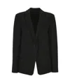 Theory Long-sleeved Suit Coat In Black