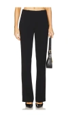 Theory Admiral Crepe Slim Full-length Trousers In 黑色