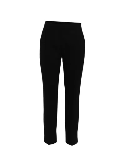 Pre-owned Theory Slim-fit Trousers In Black