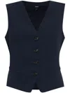 Theory Slim-fit Vest In Blau
