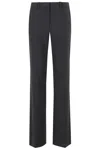 Theory Slim Stretch Wool Flare Leg Pants In Gray