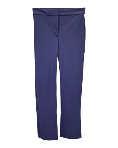 Theory Slim Kick Pants In Navy Blue Polyamide