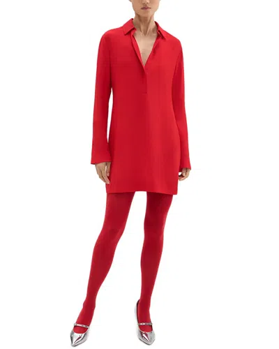 Theory Slim Mini Dress In Purple