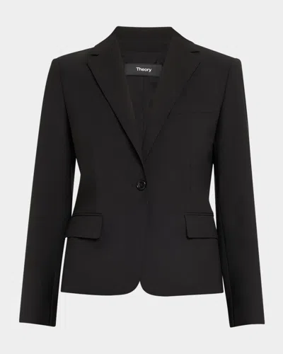 THEORY SLIM ONE-BUTTON JACKET