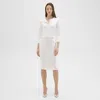 Theory Sequin Slim Fit Pencil Skirt In White