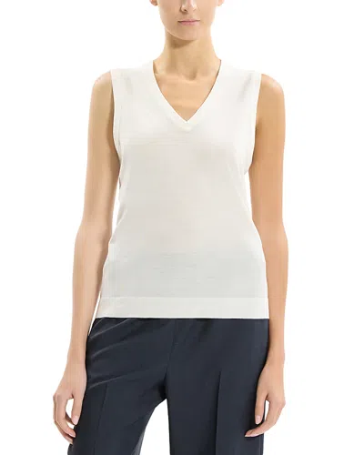 Theory Slim Tank Top In White