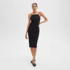 Theory Slip Dress In Leopard Lace In Black