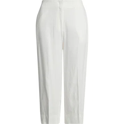 Theory Slit Capri Pants In White