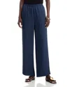 Theory Slit Hem Pull On Pants In Blue