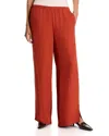 Theory Slit Hem Pull On Pants In Orange