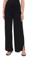 Theory Slit Pants Black In Black