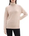 Theory Slouchy Turtleneck Cashmere Sweater In Neutral