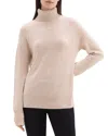 Theory Slouchy Turtleneck Cashmere Sweater In Neutral