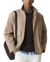 Theory Utility Jacket In Peach Cotton In Brown