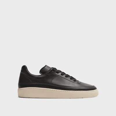 Theory Sneaker In Leather In Black