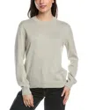 Theory Solid Cashmere-blend Sweater In Gray