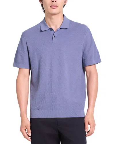 Theory Soris Polo In Fine Bilen In Blue