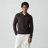 Theory Soris Polo Shirt In Light Bilen In Black