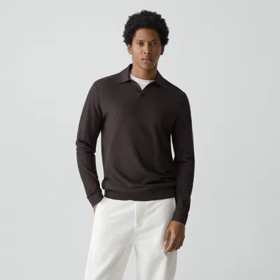 Theory Soris Polo Shirt In Light Bilen