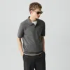 Theory Soris Polo Shirt In Light Bilen In Gray