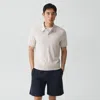 Theory Soris Polo Shirt In Light Bilen In Neutral