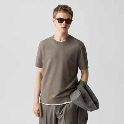 Theory Soris Tee In Light Bilen In Brown